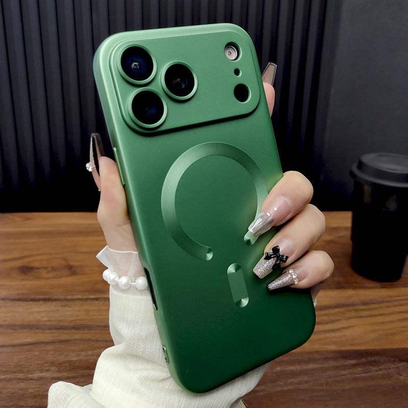 Soft TPU Case For 17 16 15 14 13 12 11 Pro Max 15Pro 14Pro 13Pro IPhone15 IPhone14 For Magsafe Mag Safe Charge Back cover