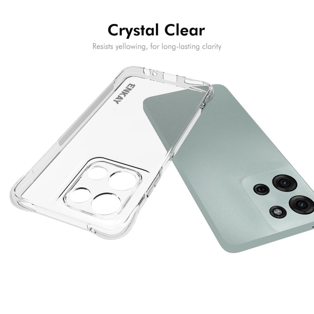 For Motorola Moto G Play (2025) 4G Clear Phone Case ENKAY HAT PRINCE Shockproof Anti-Slip TPU Cover