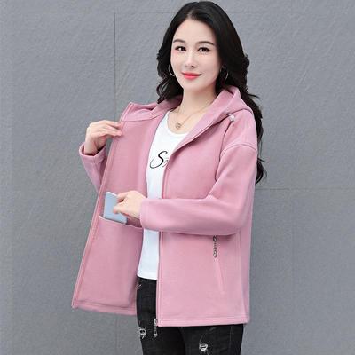 Women's Double-Sided Fleece Jacket: Autumn/Winter 2024, Plus Velvet, Thick, Warm, Hooded – Perfect for Middle-aged Mothers
