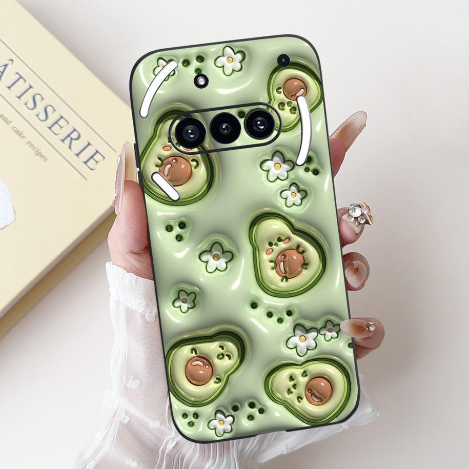 Para Funda Nothing Phone 3A A059 Lindo Dibujo Animado Panda Astronauta Silicona Suave Negro Mate Cubierta Para Nothing Phone3a Pro A059P Fundas