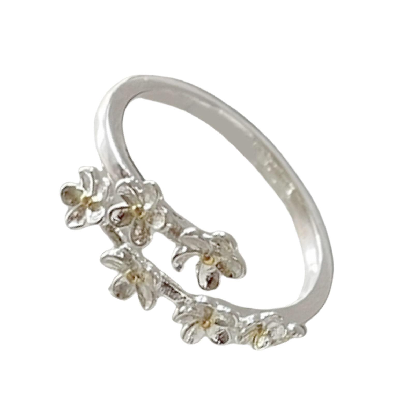 

Изысканные Ювелирные Изделия Регулируемые Кольца Уникальные Женские Регулируемые Кольца из Медных Материалов с Элегантными Цветочными Дизайнами 2