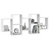 VidaXL Wall Shelf White 159x18x65 Cm Engineered Wood 853209