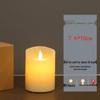 LED Battery-Powered Flickering Paraffin Candle with Remote Control