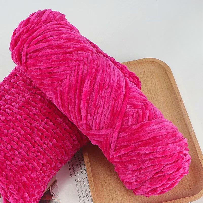 10Pcs/95g Chenille Warm Velvet Yarn Blended for Handmade DIY Knitting Wool Crochet Handmade Scarf Coat Baby Blanket and Hat