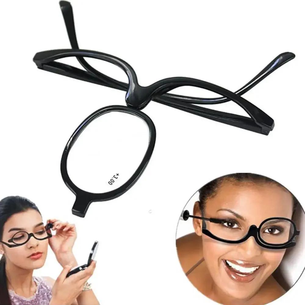 New Rotating Makeup Reading Glasses Women Portable Folding Presbyopia Eyeglasses Fashion Retro Colourful Frame Optical Eyewear