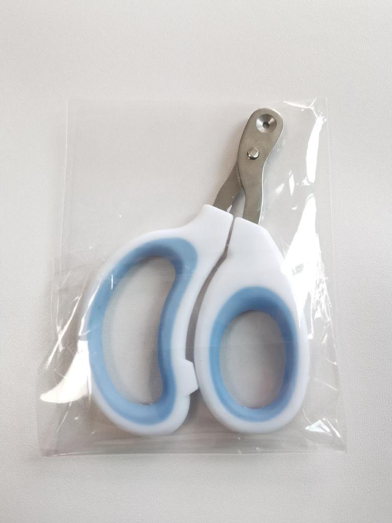 Stainless Steel Cat Nail Scissors - Round Hole, Blood-Proof, Pet-Friendly