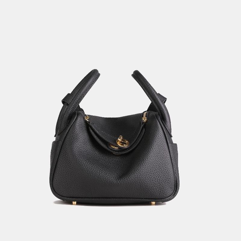 New Mini Cowhide Doctor Bag, Genuine Leather Women's Bag, Trendy Shoulder Oblique Span, Portable Pillow, Medicine Bag.