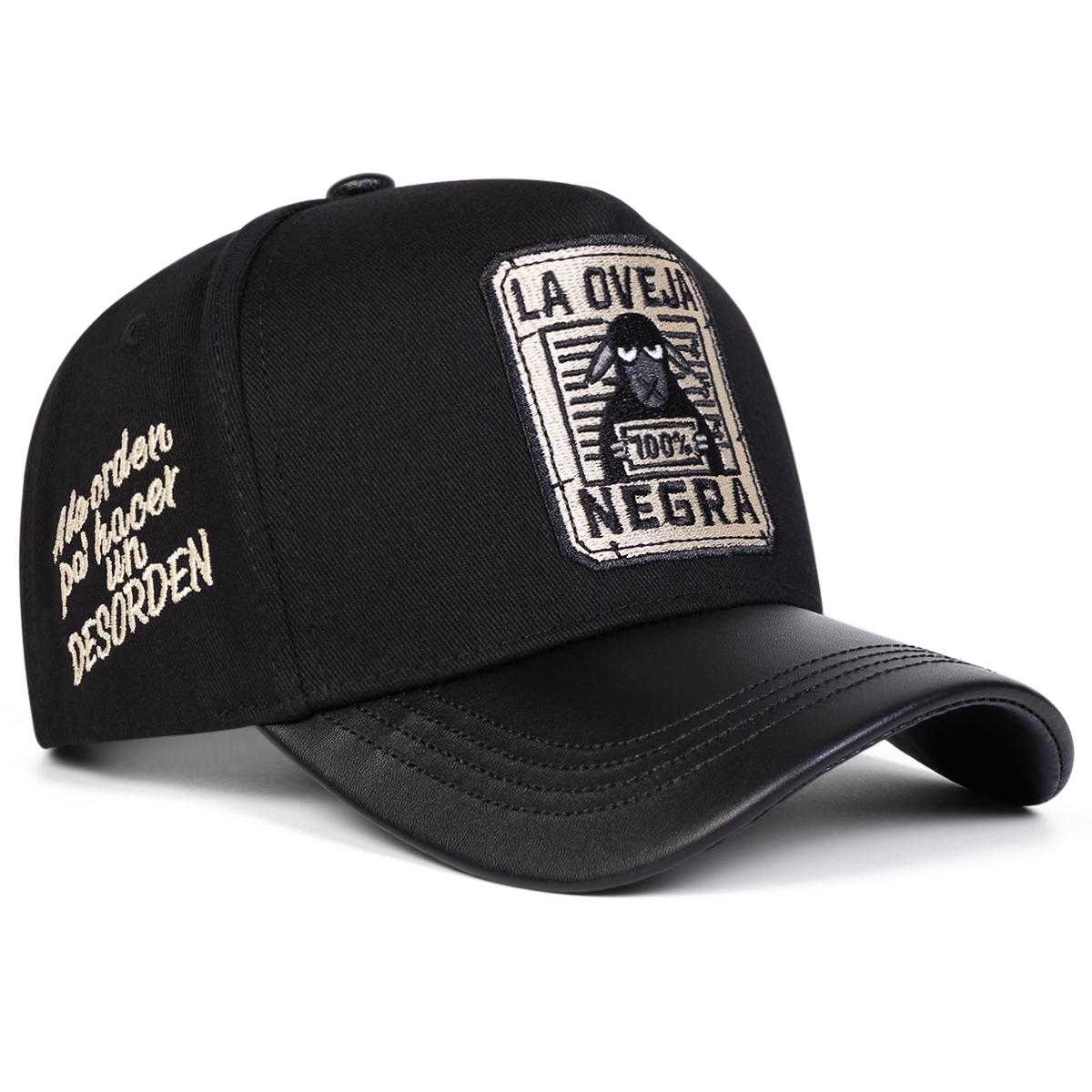 

Unisex LA OVEJA NEGRA Letter Embroidery Baseball Caps Spring and Autumn Outdoor Adjustable Casual Hats Sunscreen Hat Sports Cap чёрный