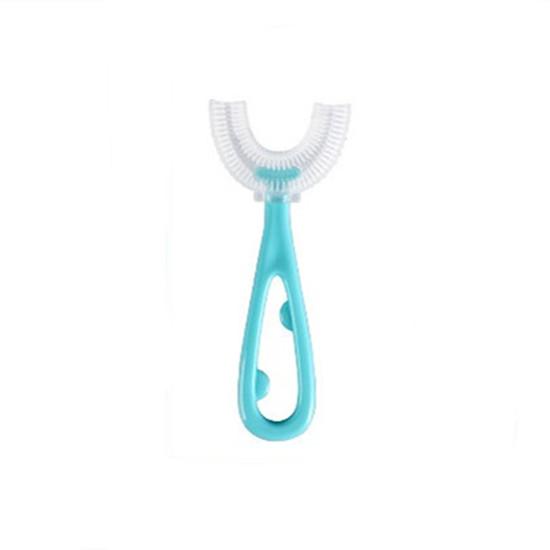 Children U-Shape Toothbrushes Teeth Cleaning Brushes with Handle Silicone 2-12 Years Old Kids Toothbrushes Oral Care