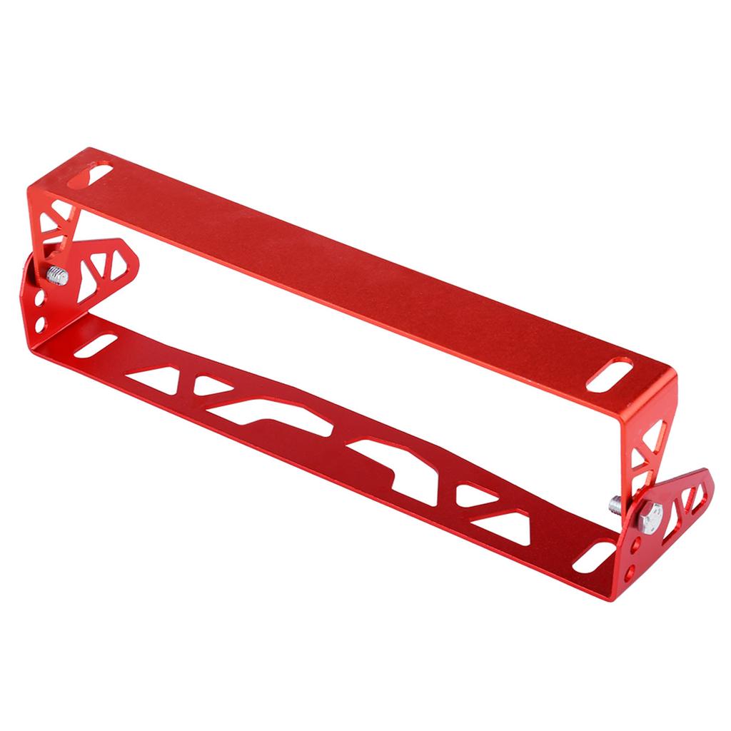 Universal Car Styling Aluminum License Plate Frame Adjustable Racing Number Plate Holder Red
