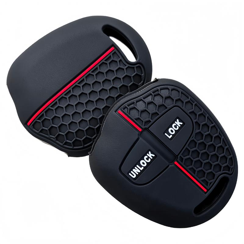 Silicone Key Case Cover Fit For Mitsubishi Lancer Ex Asx Outlander Galant Pajero 2 Buttons Remote Car Key Accessories