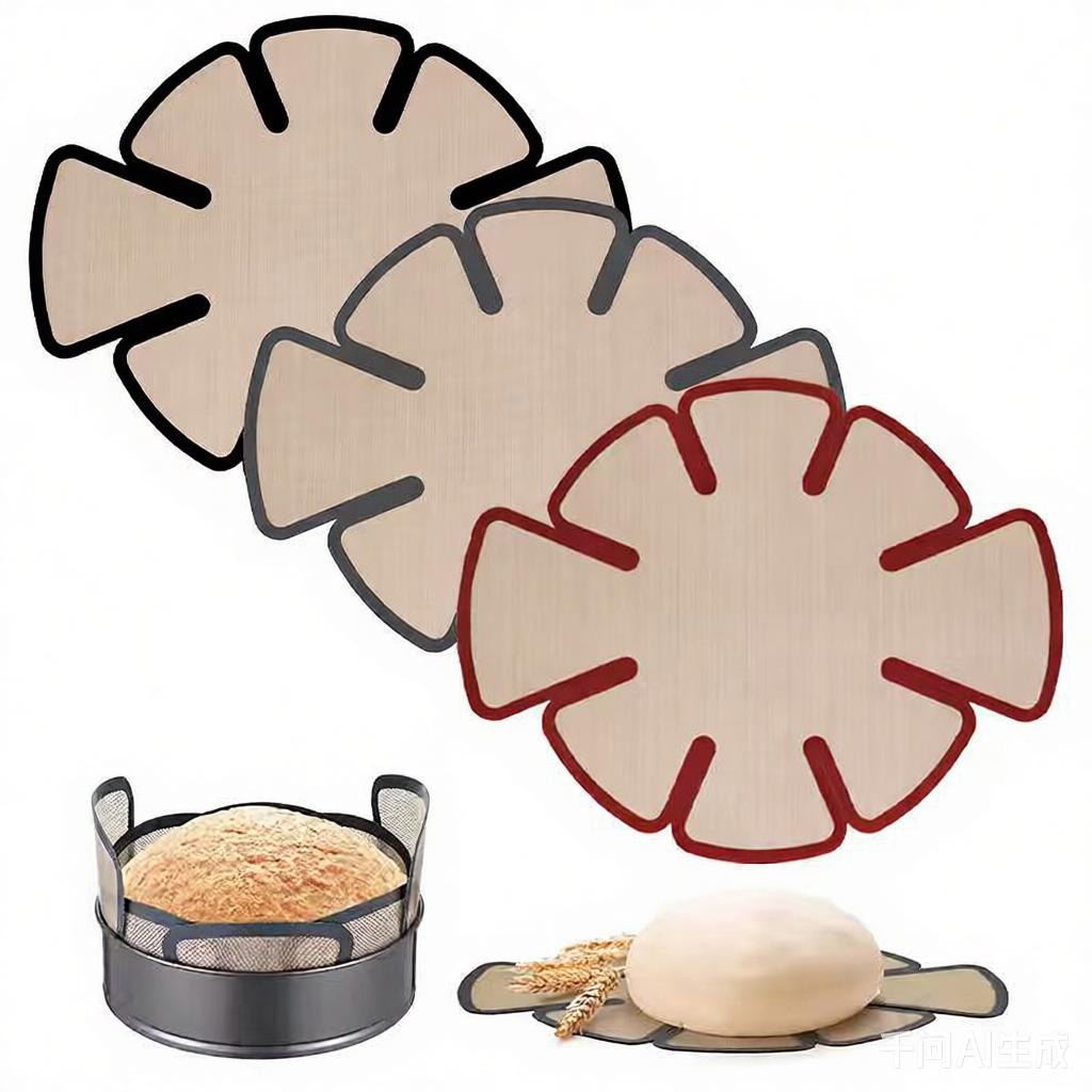 1pc Non Stick Silicone Bread Proofing Mat Reusable Food Safe Pastry Dough Pad Non Slip Fits 18.1x14.2inch Bread Molds Easy Clean