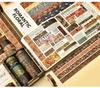 12 rolls/box Retro Landscape Washi Tape Creative Floral Mountain Crane Design Sticker Rolls Scrapbook Gift Wrapping