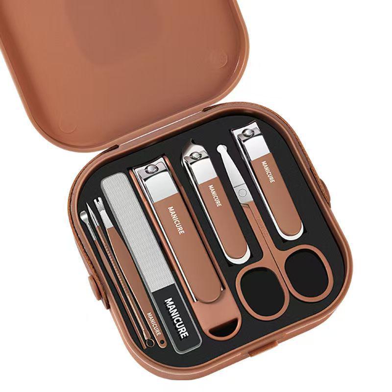 5 Yuan Off: Anti-Splash Nail Clipper & Ear Pick Set for Men's Grooming