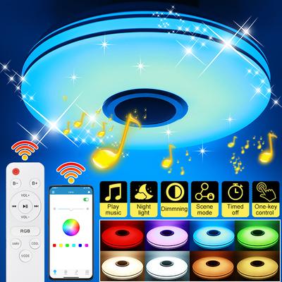 120W Wifi RGB LED Deckenleuchten für Kinderzimmer APP Remote Bluetooth Smart Music Light Support Alexa go/Google /Tmall El