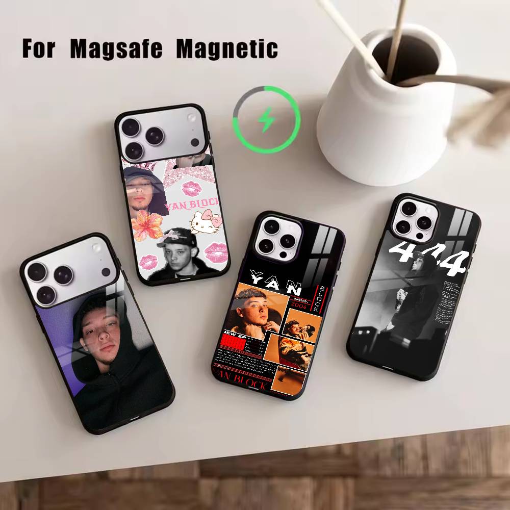 Rapper-Yan Block 111 444 Phone Case For iPhone17,16,15,14,13,12,11 Plus,Pro Magnetic For Magsafe Wireless Charging