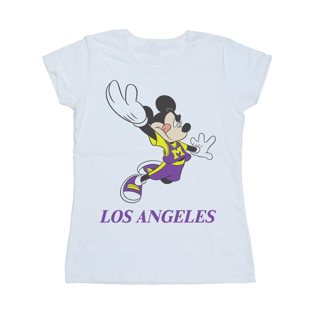 Disney Womens/Ladies Mickey Mouse Los Angeles Cotton T-Shirt