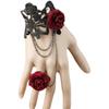 Amy Mi Lace New Accessories Elegant Accessories Flocking Camellia Fashion Finger Ring Retro Lolita Bracelet