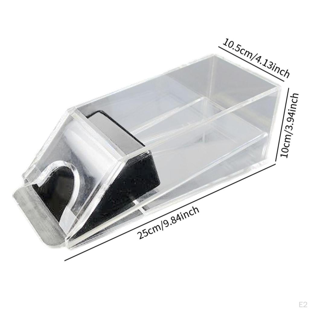 Acrylic Blackjack Dealer Shoe for Game Accessories And Card Management