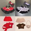 15/17cm Labubu Kleidung für Prinzessin Puffy Rock Spitzen-Unterkleid Krawatte Kopfschmuck 2 Stück/Packung Plüsch-Baumwollpuppe Dess Zubehör Geschenk
