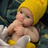 100% Full Body Silicone Reborn Baby Doll 13inch Realistic Soft Baby Toys for Children Dolls Gift