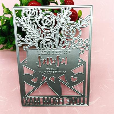 Mother's Day Greeting Card Background Design Style Scrapbooking Craft Die 3D DIY Festival Card Making