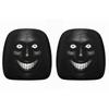 2Pcs Ghost Face Headrest Covers Breathable Stretchy Headrests Sleeve Scary Print Headrest Protector for Auto/Vehicle/Truck/SUV