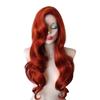 Red Retro Curls Long Wig For Women Cosplay Party Halloween Costume