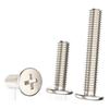 Ultra-Thin 304 Stainless Steel Phillips Screws, Large Flat Head, C Head, M2-M8