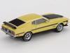 Sunrich MINI GT Ford Mustang Mach 1 1971 Grabber Yellow Blister Packaging Finished Model 1/64 (Left-Hand Drive) MGT01139-BL