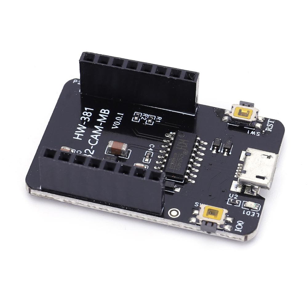 

ESP32-CAM-MB Programming Adapter Board CH340 Serial To USB Backplane TTL Downloader Module 4.7V-5.3V for ESP32-CAM Module CHINA