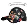 Breathable Mesh Baseball Hat Flower Decor Outdoor Sun Hat Floral Lace Baseball Cap  For Women Girls