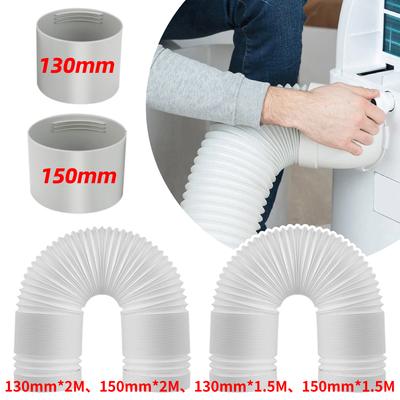 Universal Air Conditioning Exhaust Hose Tube 130/150mm Telescopic Air Conditioner Pipe Duct Extension Pipe Connector Parts