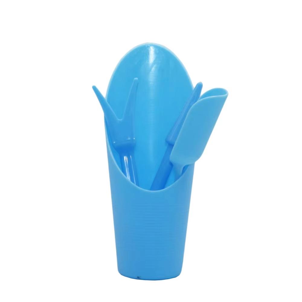 4Pcs Plastic Durable Bucket Shovel Potted Cultivation Cylinder Meatplant Soil Shovel Garden Tools Mini Garden Planting Tool