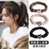 Korean Version Simple Heart Small Intestine Circle Milk Tea Color Hair Tie 2024 New High Elasticity Hair Accessory Hair Rope
