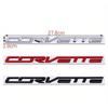 For Chevrolet Corvette Logo Tail Badge Metal Modified English Letter Label 3D Sticker 27.8x1.8cm Auto Rear Emblem Decoration