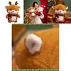Cute Christmas Teddy Bear Plush Toy Cartoon Style Santa Claus Christmas Reindeer Snowman 25cm/38cm 0.15kg/0.37kg