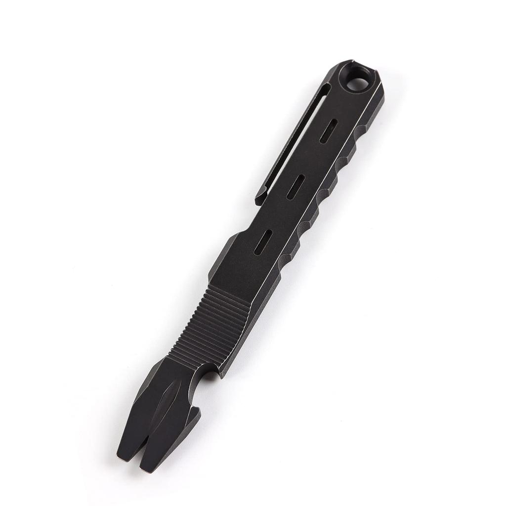 Hamans Titanium Pry Bar with Claw Puller, Bottle Opener Function,