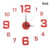 DIY Luminous Stickers Wall Decor Wall Clock Digital Clock 3D