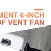 Replacement Vent Fan Blades 6 Blades Replacement Fan Blade Motor Exhaust Fan for Elixir Ventline 12 Volt Motor Roof Vent