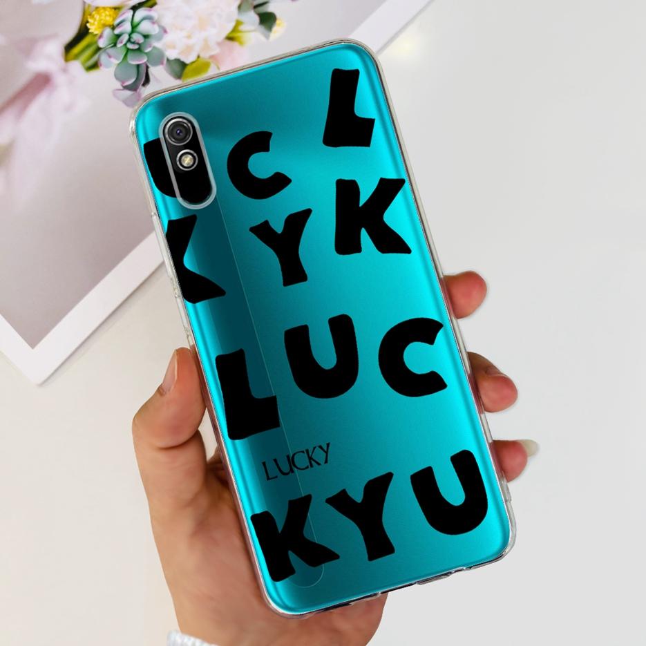 For Xiaomi Redmi 9A Case Redmi 9AT Stylish Painted Cover Clear Silicone Phone Case For Xiaomi Redmi 9A Sport Redmi9A T Soft Bags