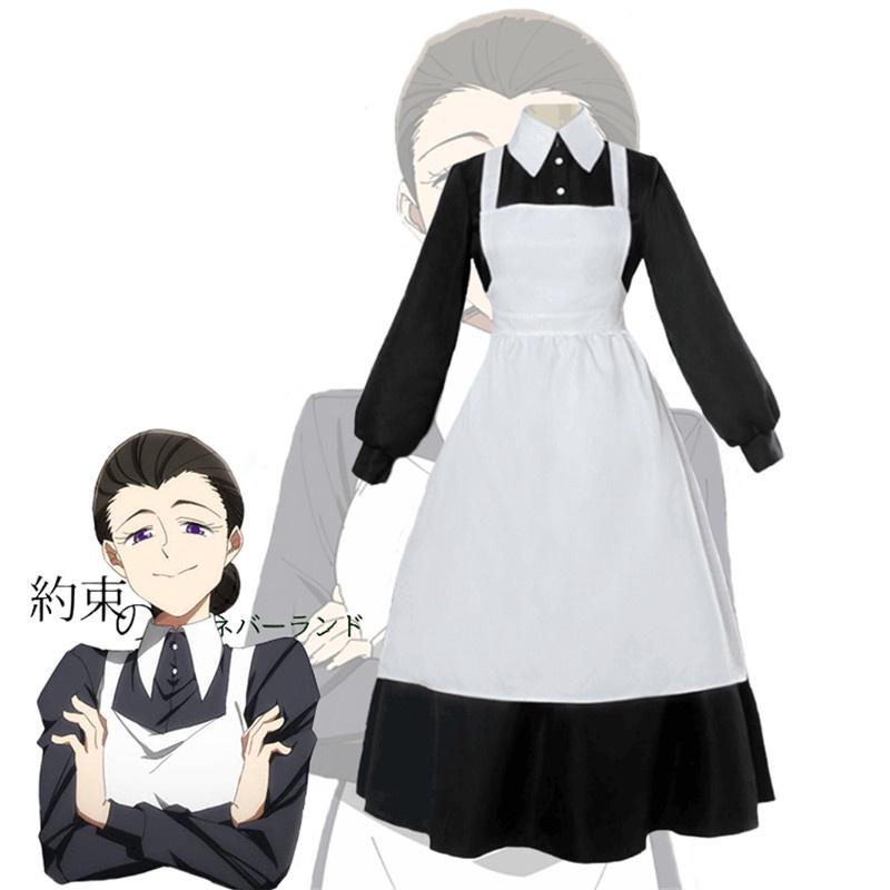 Robe de Maid Élégante Isabella The Promised Neverland Tenue Pour Événements Cosplay Époustouflants