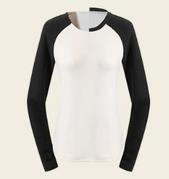 

Women s Colorblock Raglan Long Sleeve Slimming Base Layer Top – Autumn/Winter Collection Extra Large