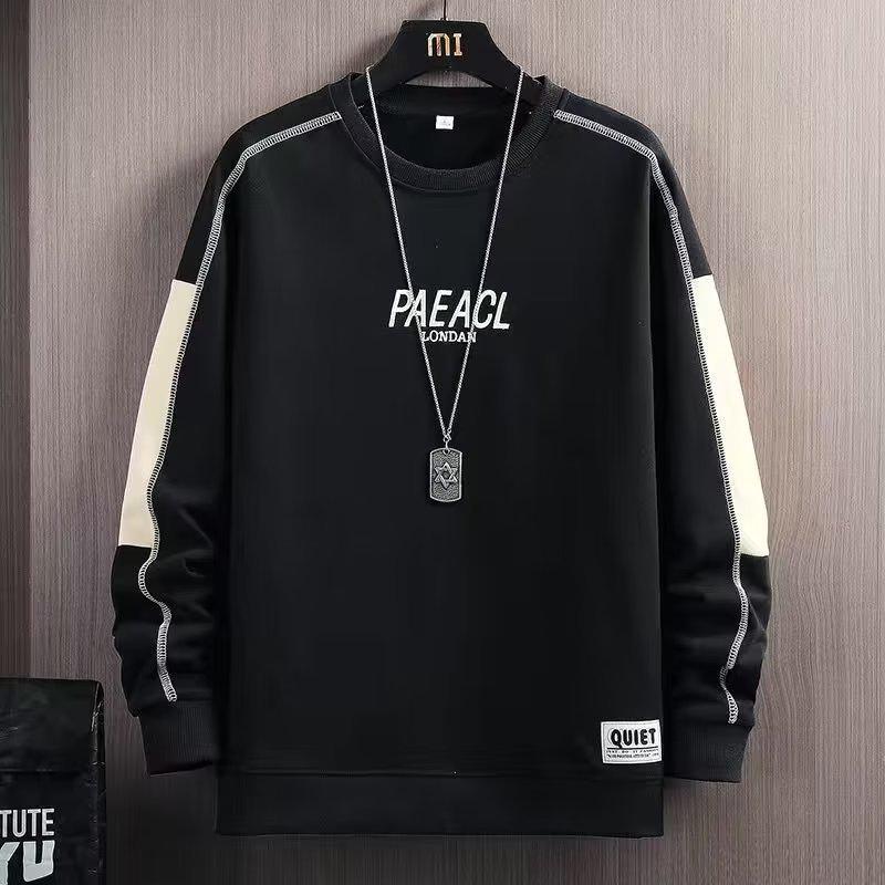 

Men s Trendy Korean Round Neck Sweatshirt, Spring/Autumn 2022, Long-Sleeved Fashion for Teens.