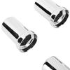 Lug Nut Covers ABS Chrome Corrosion Resistant Anti Rust 33mm Flanged Lug Nut Caps for Trucks Trailers and Vehicles