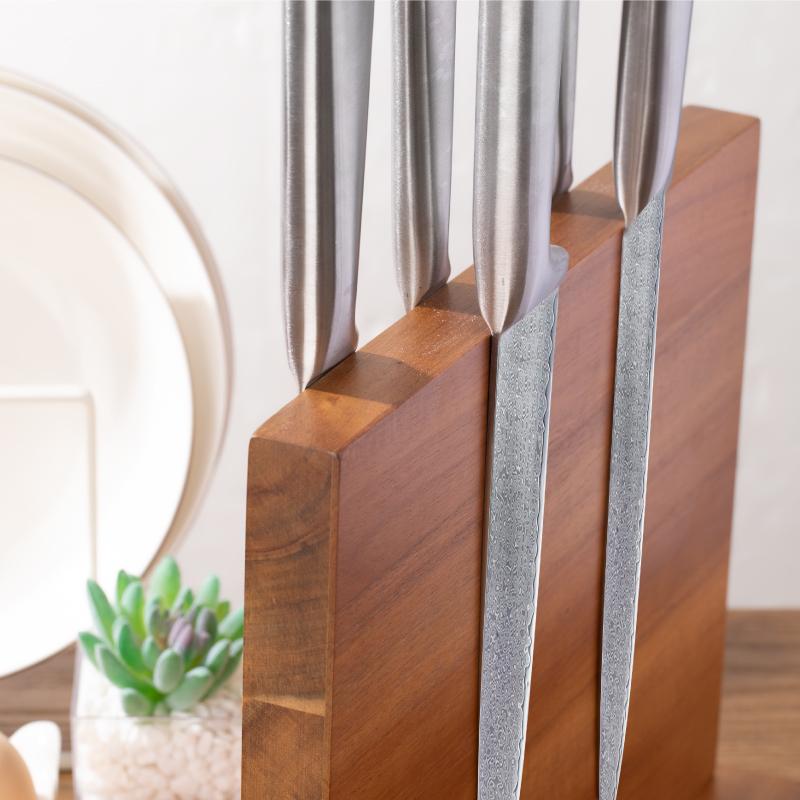 Wooden Double-sided Magnetic Knife Holder Suitable For Kitchen Area Knife Universal Bracket With Magnet Strip For Cooking Area Storage for Home