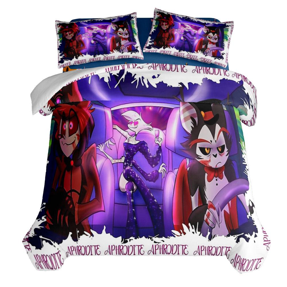 Red Alastor Children Tv Duvet Cover Set King Queen Double Full Twin Single Size Bed Linen Set