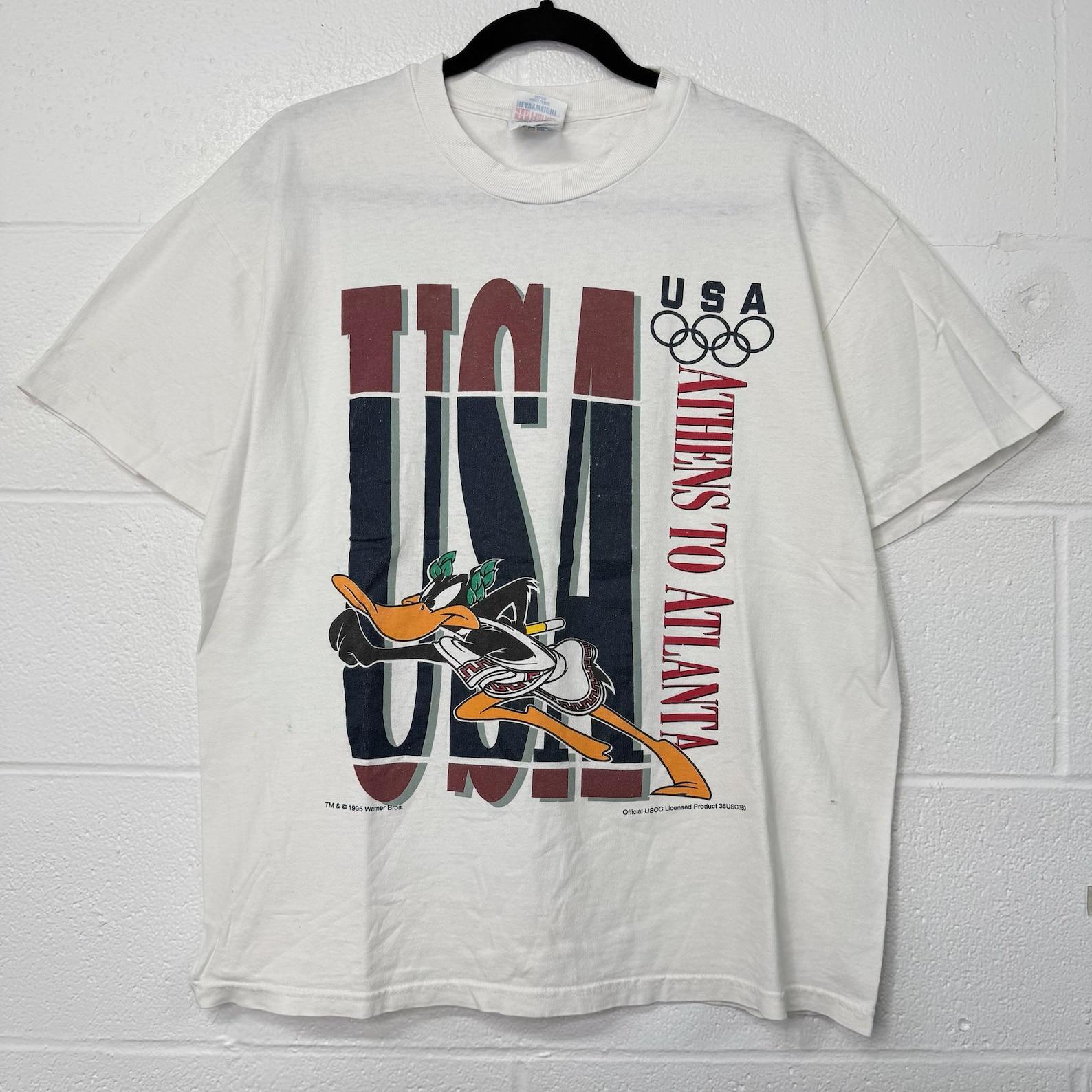 90s Team USA Atlanta Olympics T shirt Sz L (B2786) S