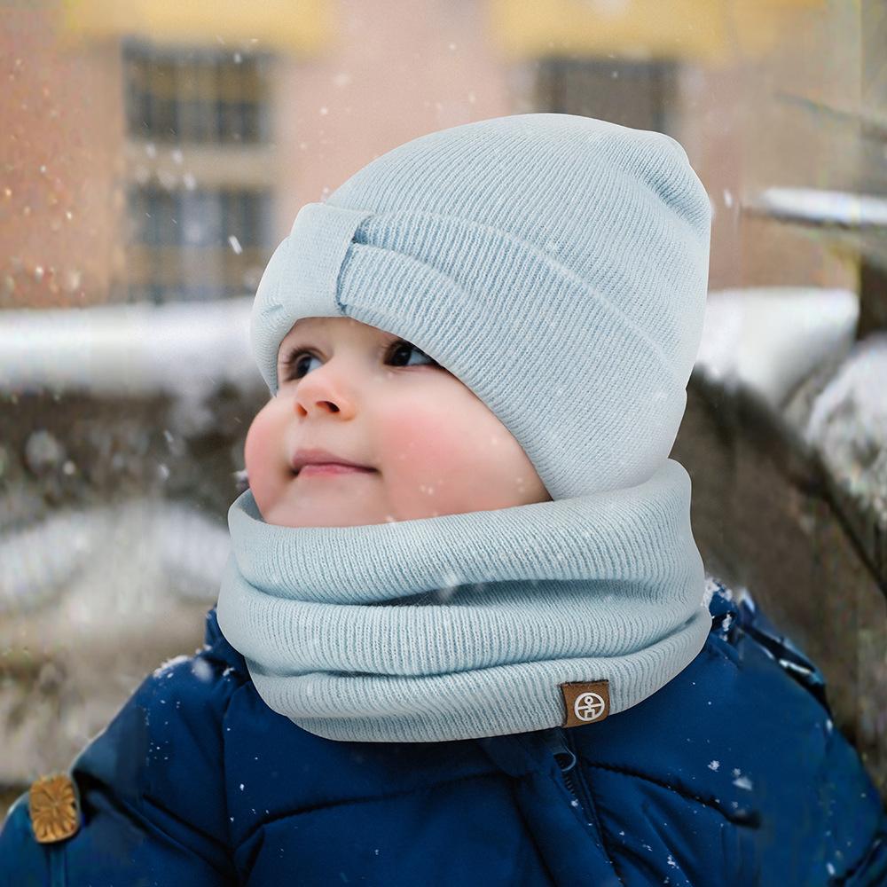 Children's Warm Three Piece Set Autumn/Winter Plush Baby Hat, Scarf, Glove