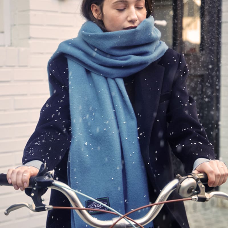 TAV Merino Wool Shawl muffler - Grey